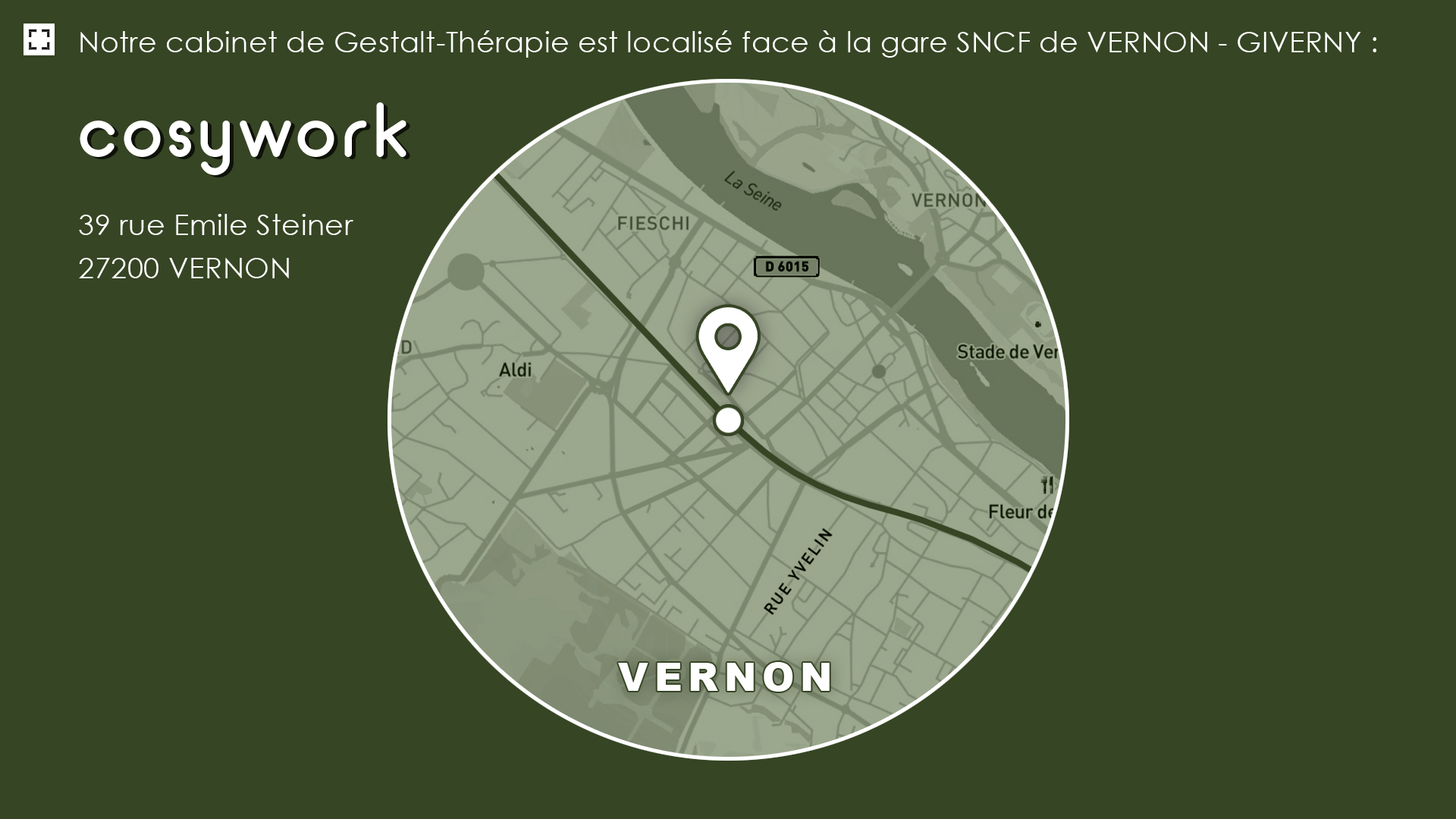 Google Maps - localisation du cabinet