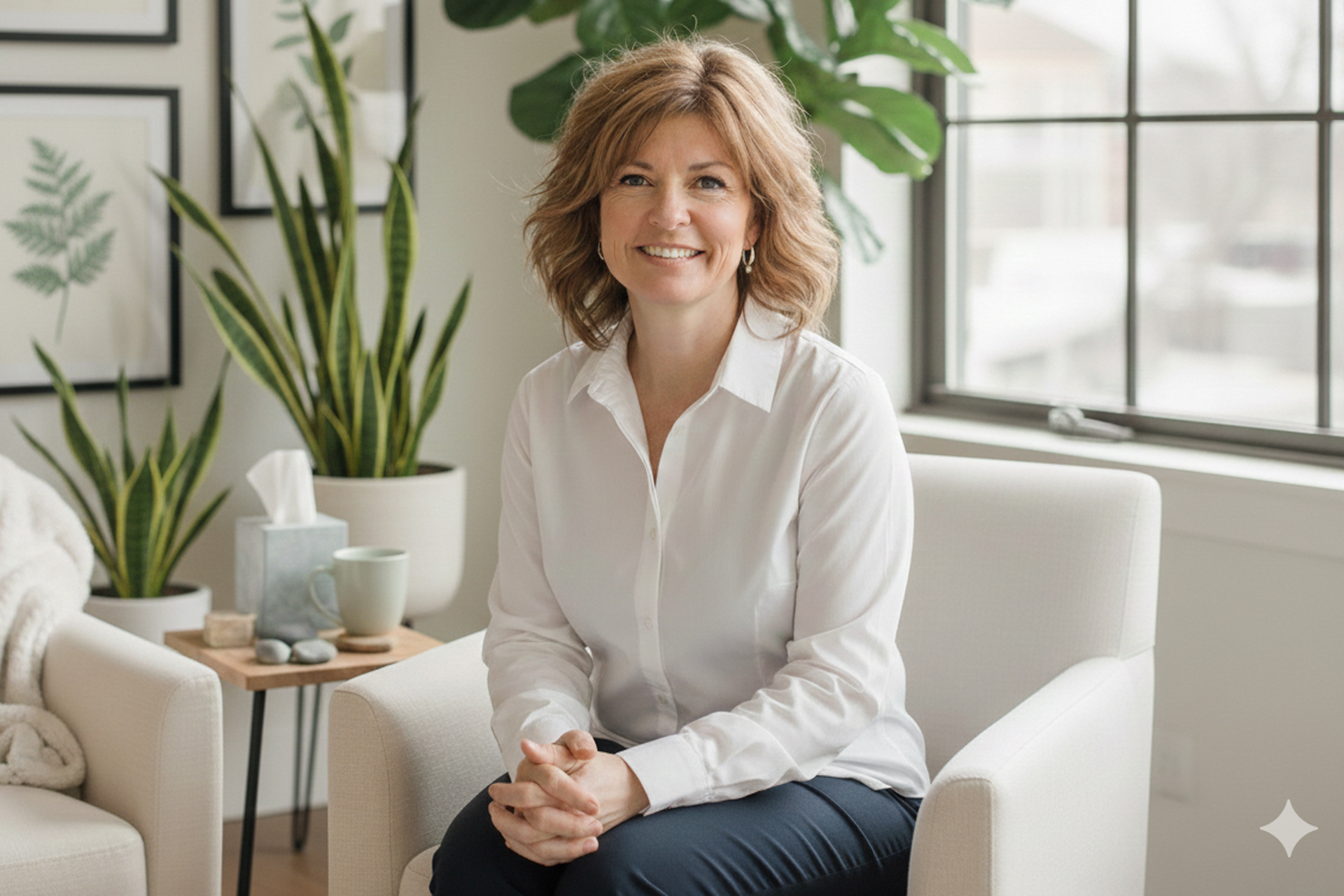 Illustration de la thérapie Gestalt - ici et maintenant